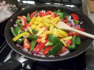 Fajitas in the making!