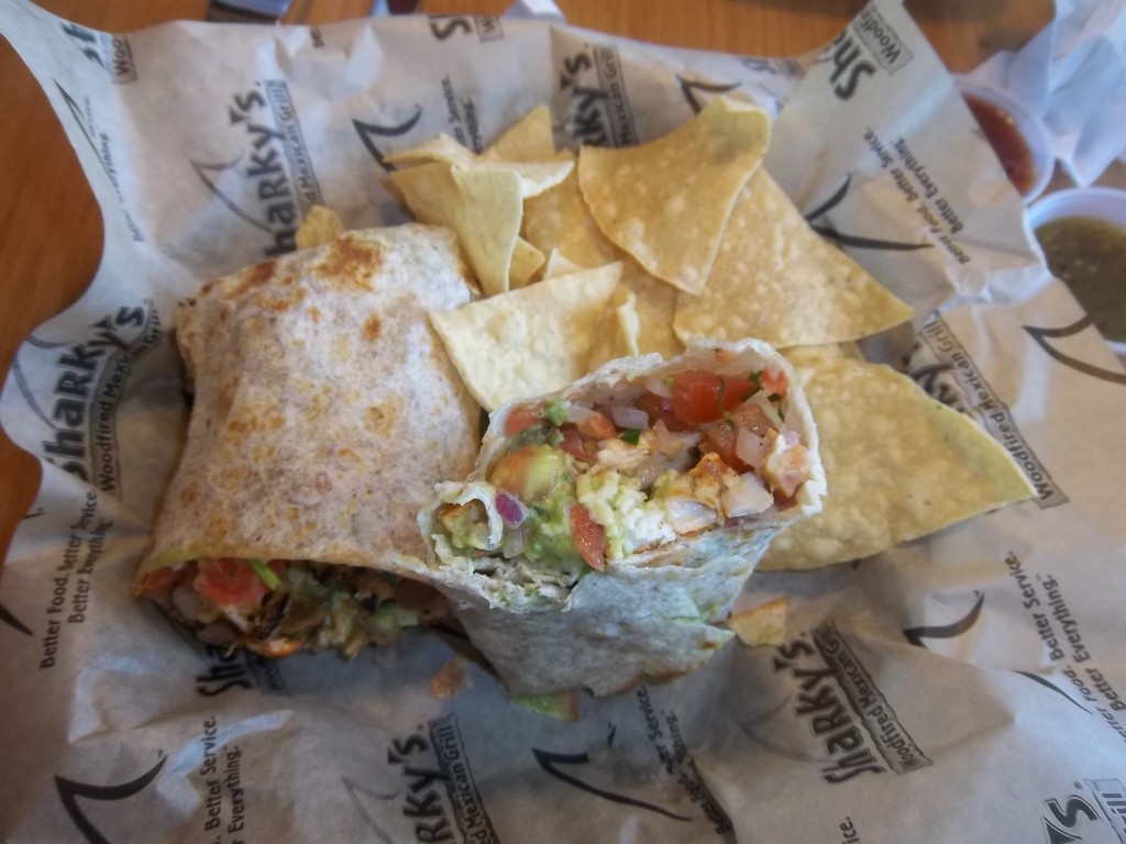 Sharky's burrito